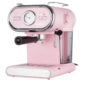 Roze koffiezetapparaat retro