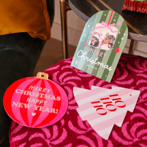 kerstkaarten in bijzondere vormen