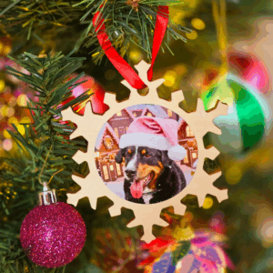 kerstornament met foto