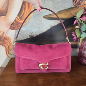 Roze Coach Tabby 36 Fuchsia Suede
